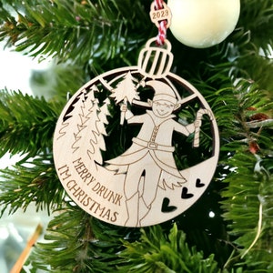 面白いクリスマスオーナメント - 酔っ払ったクリスマス - Etsy 日本