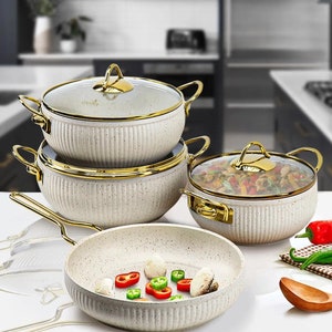 Luxury Cookware Set,Luxury Stone Cookware Set, Kitchenware,Kitchen Decor,serveware and cookware