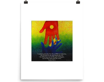 He Lifted Me Out of the Pit - Poster - 16"x20" FREE SHIPPING