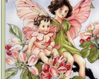Apple Blossom Flower Fairy Fabric Panel 23&quot;x43&quot;, DC3936 Cicely Mary Barker fabric by Michael Miller Fabrics