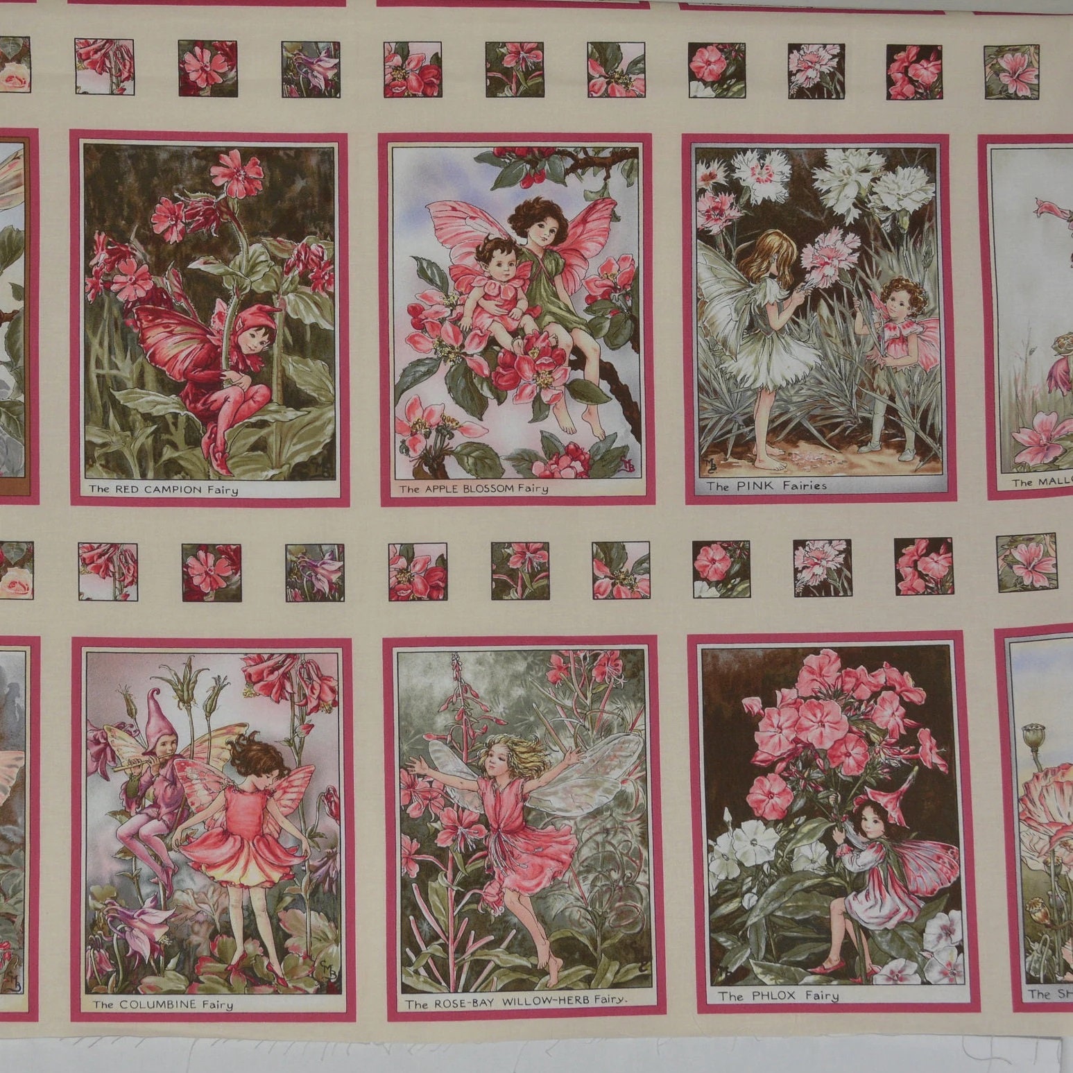 Apple Blossom Flower Fairy Fabric Panel 23x43 Etsy