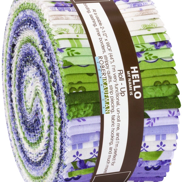 Jelly Roll 40pieces 2 1/2" wide x 40" long, Elizabeth by Robert Kaufman, Jelly Roll Race Bed Gift Quilt Blanket Wall Hanging