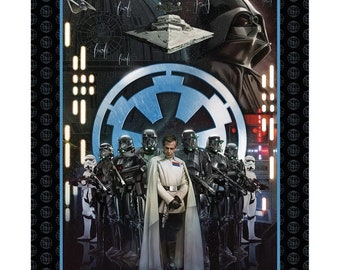 Star Wars tygpanel 91 x 112 cm, Rogue One - Star Wars skurkar panel, bomullstygpanel