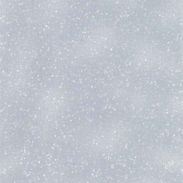 Frost Blender Silver Metallic Dots 1/2 Yard, G8555-113s, Hoffman Gray Frost Silver Dots, Christmas Fabric Bed Gift Quilt Background Border