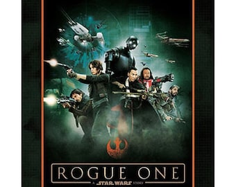 Star Wars tygpanel 91 x 112 cm, Rogue One - Star Wars-panel, bomullstygpanel