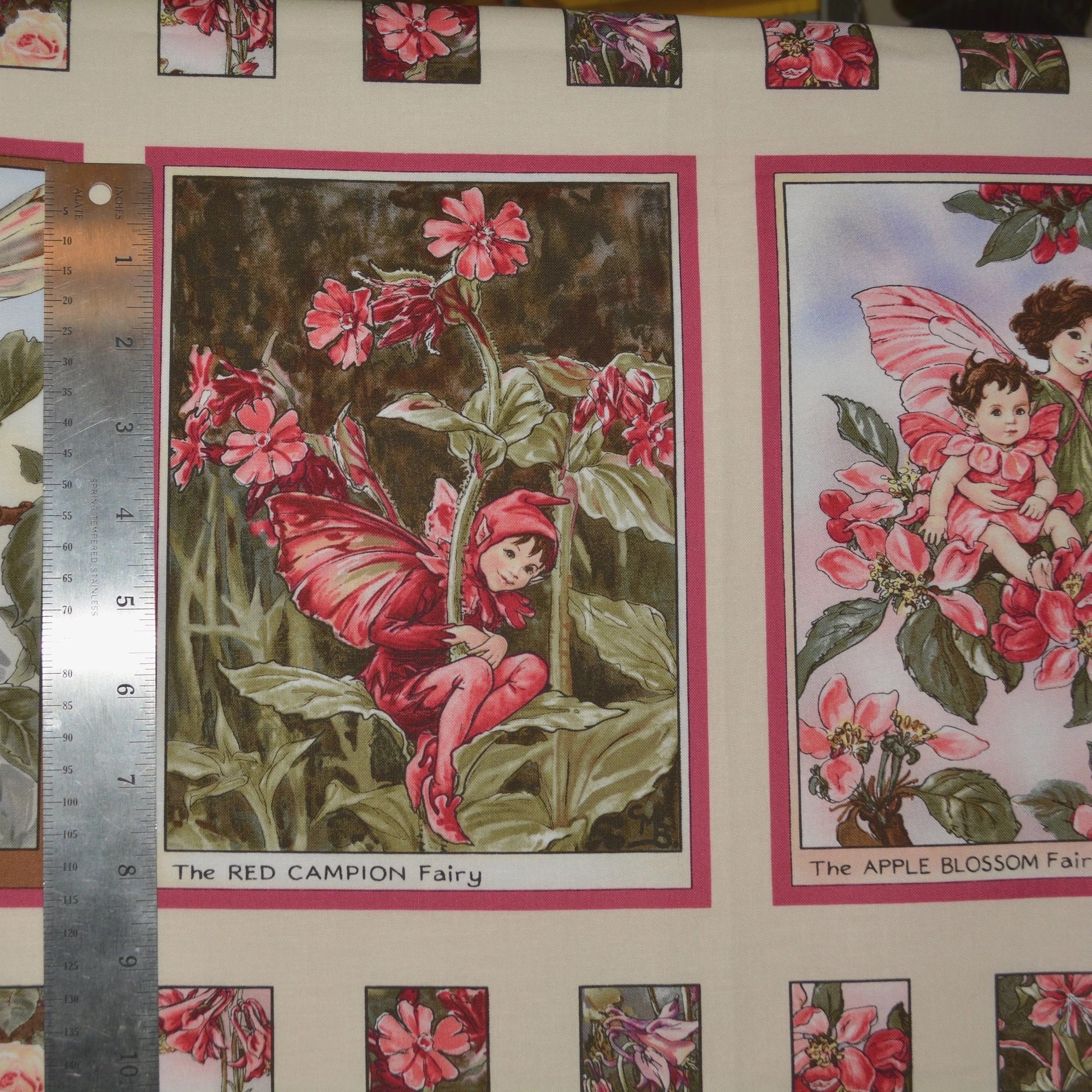 Apple Blossom Flower Fairy Fabric Panel 23x43 Etsy