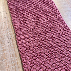 Handmade Table Runner | 5mm Thickness | Radkar Braided Cotton Cord | Custom Sizes & Different Colors Available image 15