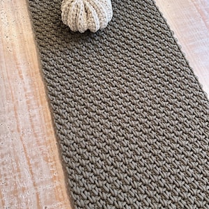 Handmade Table Runner | 5mm Thickness | Radkar Braided Cotton Cord | Custom Sizes & Different Colors Available image 9