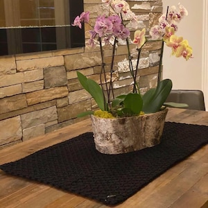 Handmade Table Runner | 5mm Thickness | Radkar Braided Cotton Cord | Custom Sizes & Different Colors Available image 5