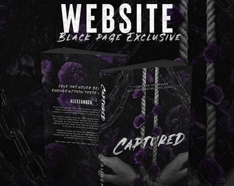 Captured black page signed website exclusive