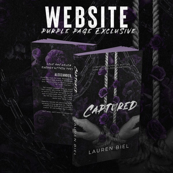 Captured *purple* page signed website exclusive