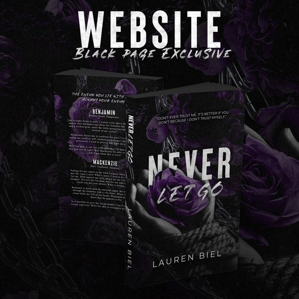 Never Let Go black page signed website exclusive