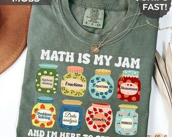 Math is My Jam Shirt, Math Teacher Gift, Math teacher shirt, Teacher Appreciation Gift, Custom Mathematician Shirt, Math Lover, Stem, Steam
