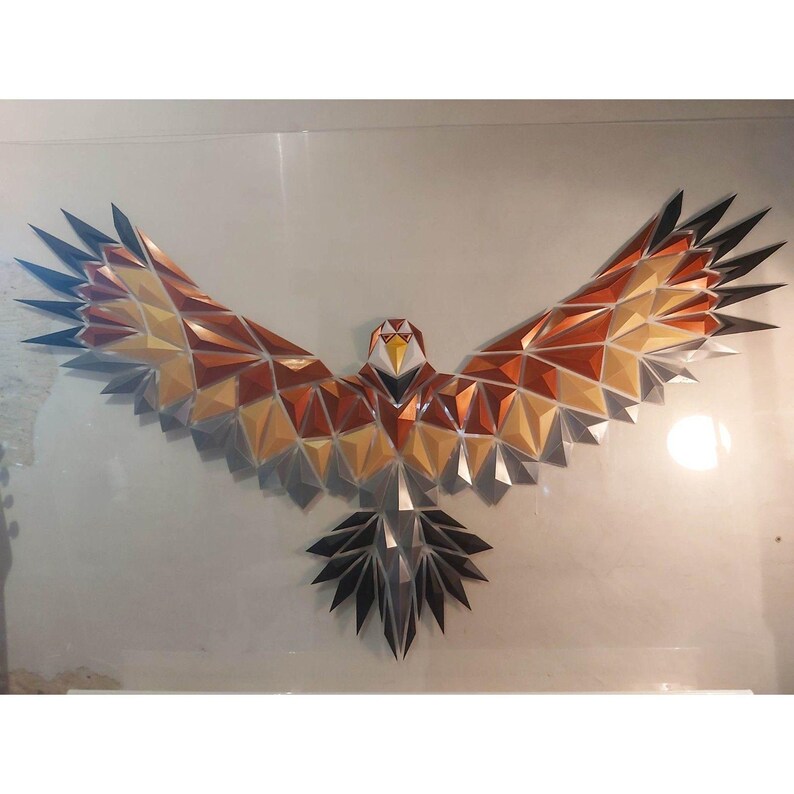 Dgemily Eagle Wall Art Home Decor Gift Idea Polygon Wall Decor Custom