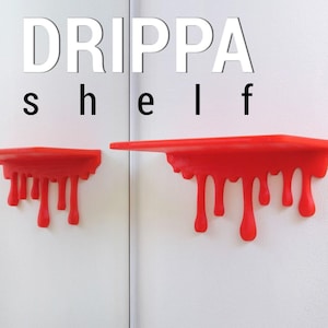 3D Shook Drippa Mini Shelf | Multiple Colors | Wall Mounted | Floating Shelf
