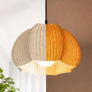 Pantalla de lámpara Lunfardo Marisa / Decoración del hogar / Idea de regalo / Geométrica / Iluminación colgante