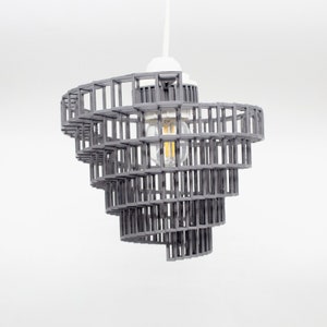 3DPPA Industrial Convolution Chandelier | Home Decor | Gift Idea | Geometric | Pendant Lighting