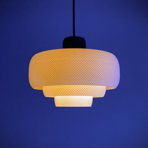 Pantalla para lámpara colgante Luciana, lámpara colgante impresa en 3D, cubierta moderna para lámpara de techo, decoración de iluminación contemporánea