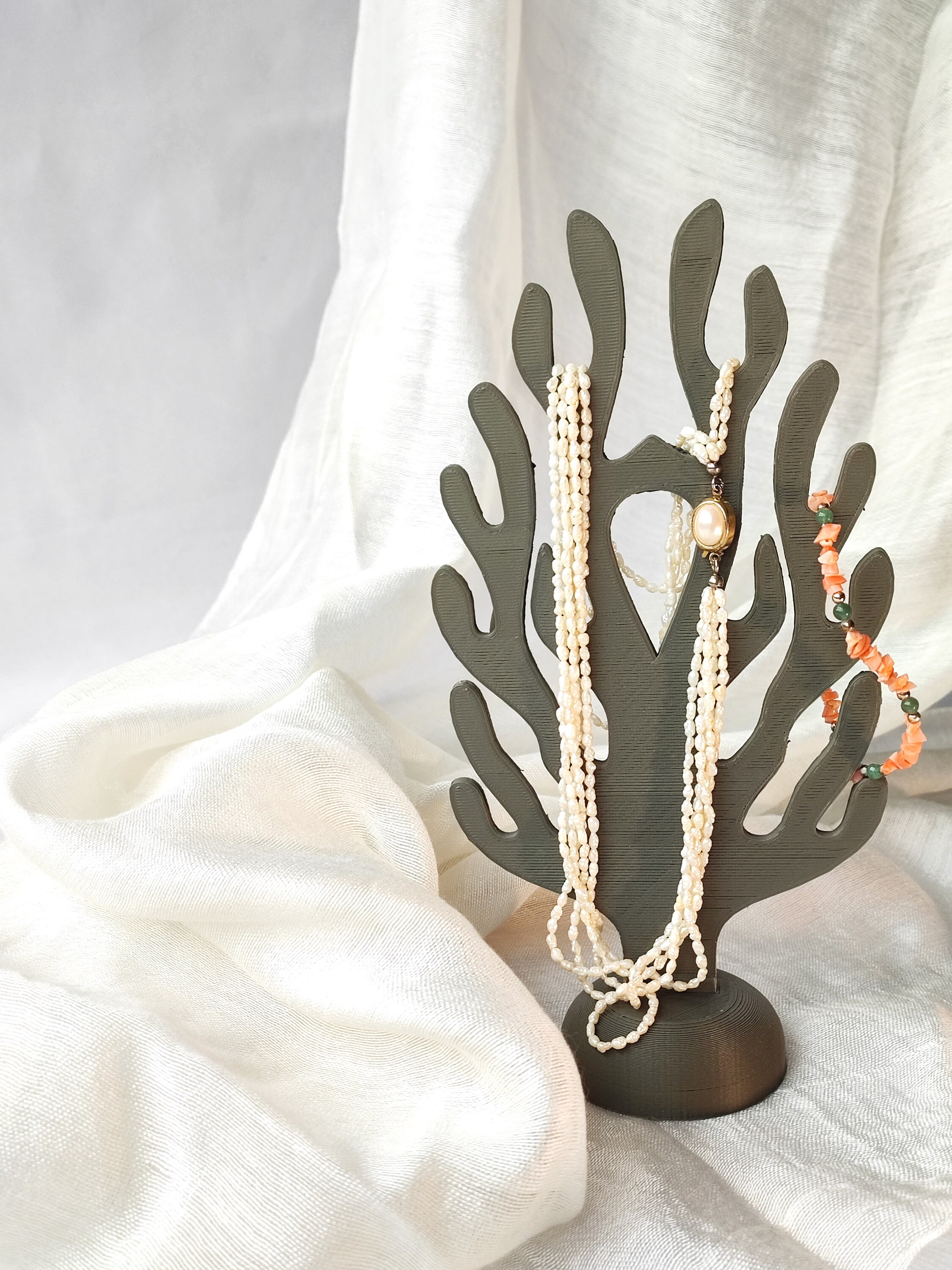 Coral sale jewelry holder