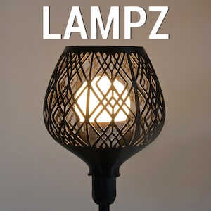3D Shook Lampz - Art Deco Floor Lamp Shade | Retro Decor | Industrial Light