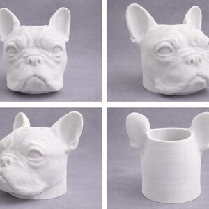 LV 3D Custom Pet Head Vase | Personalized Dog or Cat Planter | 3D Printed Pet Decor | Fun Animal Gift | Home Decor image 3