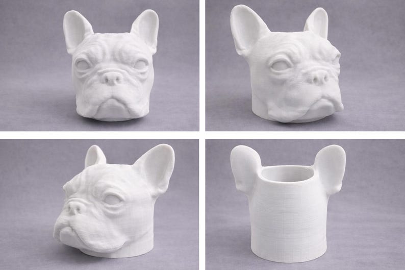 LV 3D Custom Pet Head Vase | Personalized Dog or Cat Planter | 3D Printed Pet Decor | Fun Animal Gift | Home Decor image 3