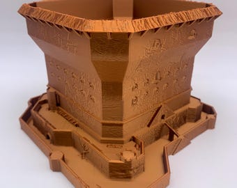 Gazzaladra - Hand Painted Castle Planter with Draining Moat Decor | Dinner Table | Party | Living Room | Bedroom
