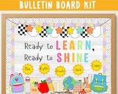 Back to School Bulletin Board Kit: Editable Student Name Tags Classroom decoration (Digital Download)