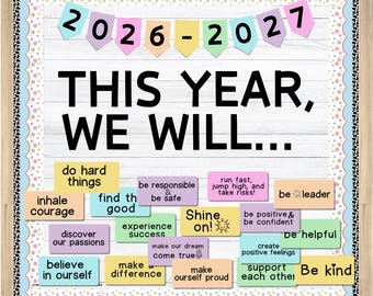 Motivational Classroom Bulletin Board Kit: Encouraging Quotes (PDF)