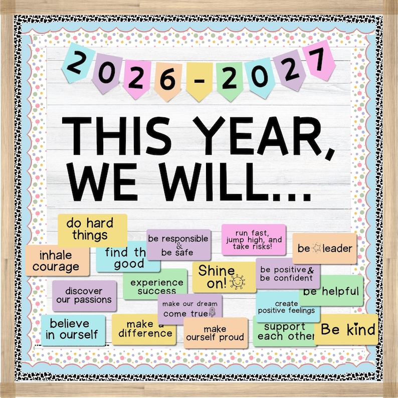 Motivational Classroom Bulletin Board Kit: Encouraging Quotes (PDF) - Etsy