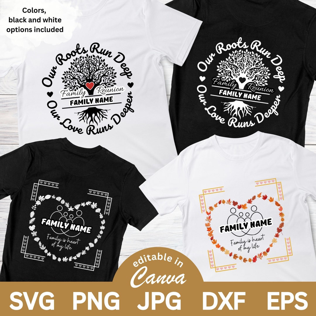 Family Reunion SVG Family Tree SVG Our Roots Run Deep Our Love Runs ...