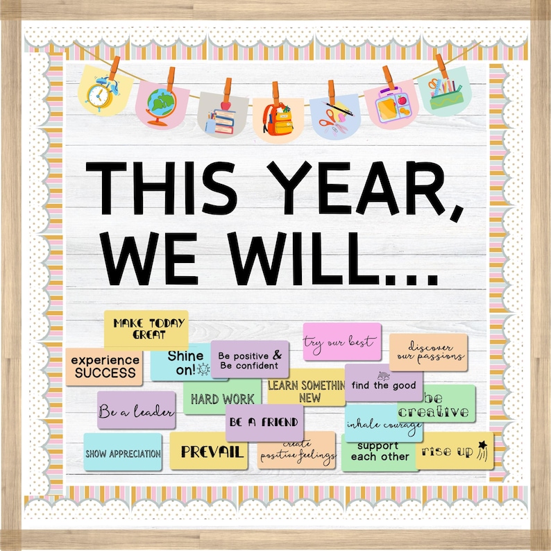Motivational Quotes Bulletin Board Kit: Classroom Decor (PDF) - Etsy