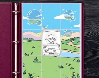 Mew Card Inspired Binder Art | TCG Binder Display | Pokemon Michi Method Psychic Pokemon!  (Digital Download)