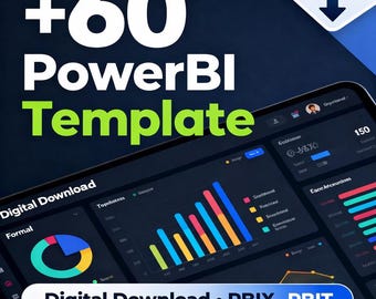 60+ Power BI Vorlage | Business-Analink-Portal | KPI & Daten-Visualisierung | Power BI Template für Projekt, Vertrieb, Fiskus, Hr