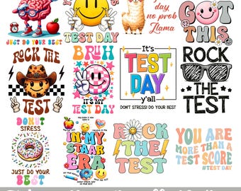 Test Day PNG Bundle, State Testing Png, Bruh It's Test Day You Got This ...