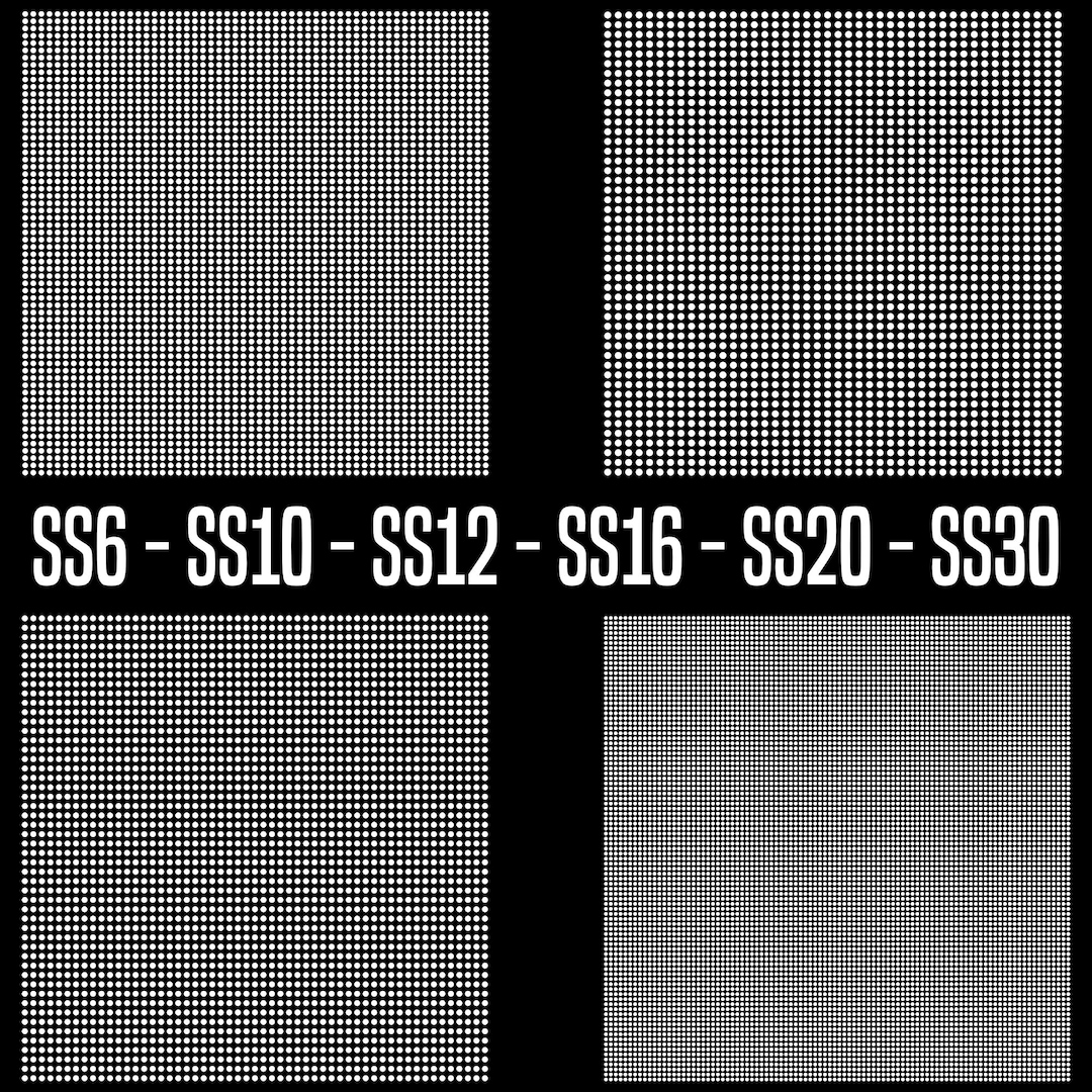 Rhinestone Template Sheet, Rhinestone Patterns Bundle, Rhinestone SS6 ...