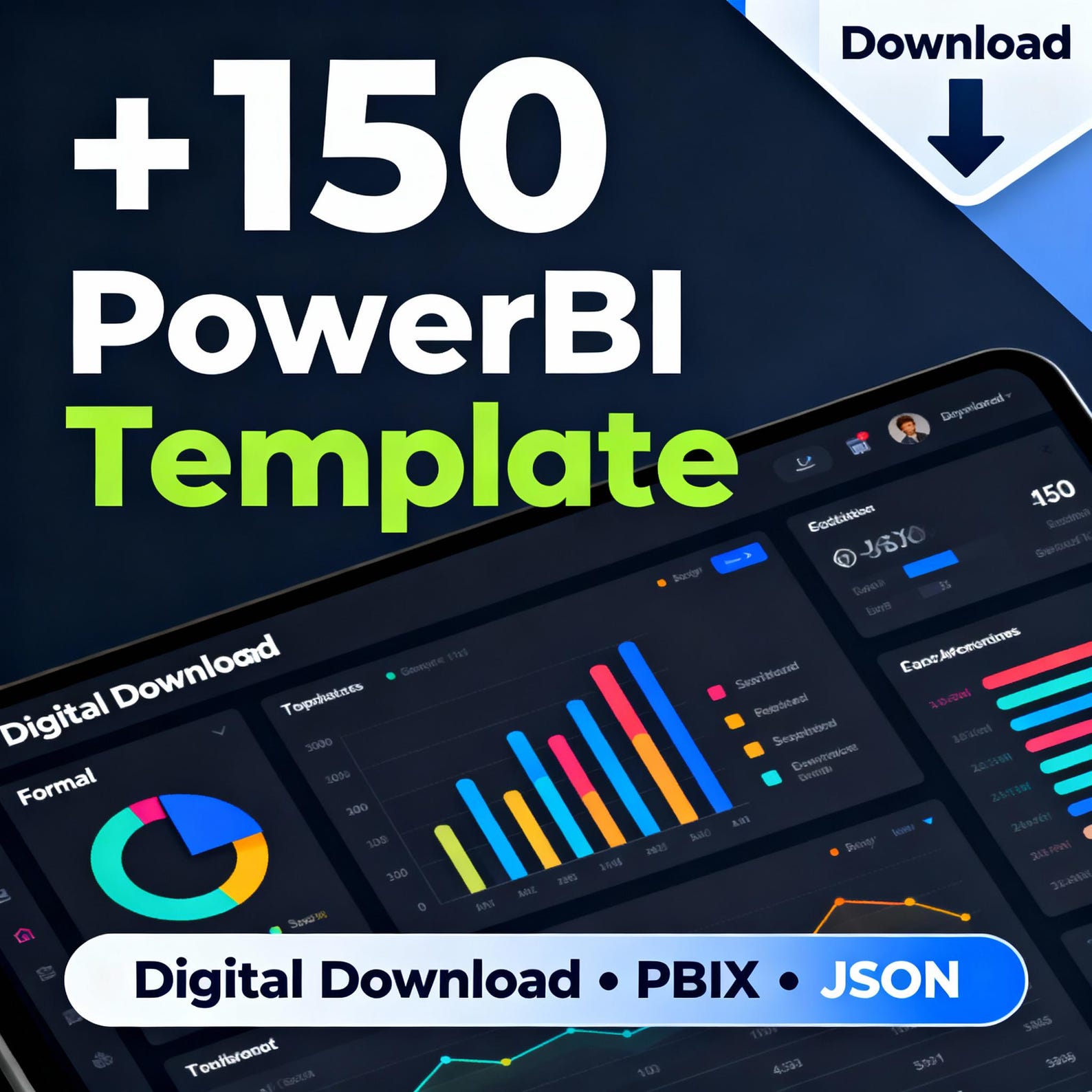 150+ Power BI Template | Business Analytics Report | KPI & Data ...