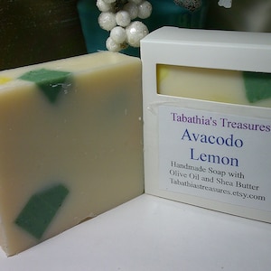 Acacodo Lemon Handmade Soap Bars -- High Quality, Organic / Vegan--Absolutely Wonderful Fragrance