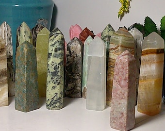 MYSTERY TOWER Beautiful, Excellent Quality Mystery Crystal Towers, Randomly Chosen