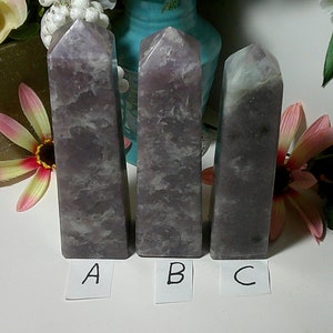 Large Lepidolite Tower / 3 to choose from /  The “ultimate healer” for calming anxiety, stress, fear