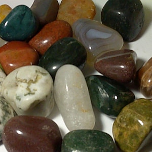 10 Mystery High Quality Tumbled Gemstones, 0.75&quot;-1.25&quot; , Tumbled Stones, Tumbled Healing Stones