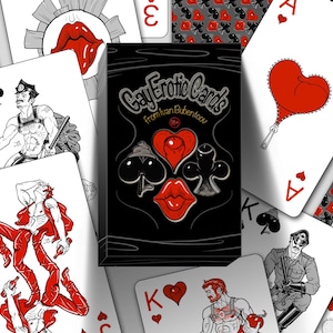 Mazzo di carte da gioco "Gay Erotic Cards" da I Bubentcov. gay. fantasia nuda. (nudo, erotica) 18+