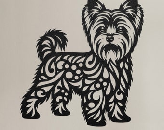 Yorkshire Terrier Metal Wall Art, Yorkshire Terrier Decor, Yorkshire Terrier Artwork, Yorkshire Terrier Sculpture, Dog Wall Art