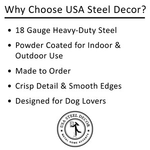 Border Collie Metal Wall Art, Dog Home Decor, Border Collie Sculpture, Border Collie Steel Artwork, Steel Wall Hanging image 7