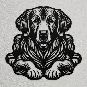 Golden Retriever Metal Wall Art, Gift For Golden Retriever Owner, Golden Retriever Gifts, Golden Retriever Home Decor, Detailed Dog Decor