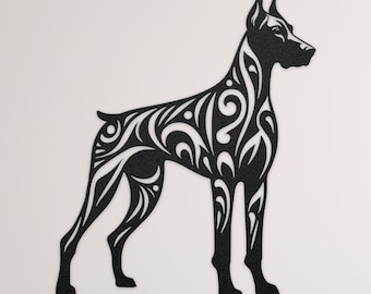 Doberman Metal Wall Art, Doberman Pinscher Decor, Gift For Doberman Owner, Dog Home Decor, Doberman Gift