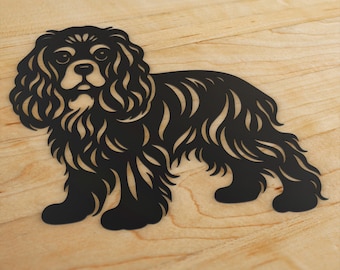 Cavalier King Charles Spaniel Metal Wall Art, Cavalier Metal Decor, Spaniel Wall Sculpture, Cavalier Wall Piece, Spaniel Wall Decor