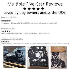 Border Collie Metal Wall Art, Dog Home Decor, Border Collie Sculpture, Border Collie Steel Artwork, Steel Wall Hanging image 6