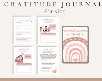 PRINTABLE Gratitude Journal for Kids | Journal for Kids | Daily Kids Journal | Printable Journal