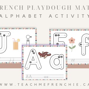 FRENCH Playdough Mats | Activity Mats | Preschool, Homeschool, Early Learning | Fine Motor Skills